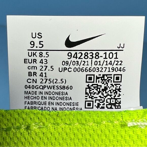 Nike Mens FR Flyknit 2018 Running Shoes in Oreo - Picture 10 of 11